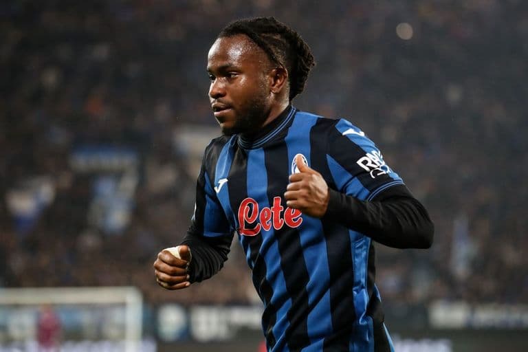 Ademola Lookman playing for Atalanta