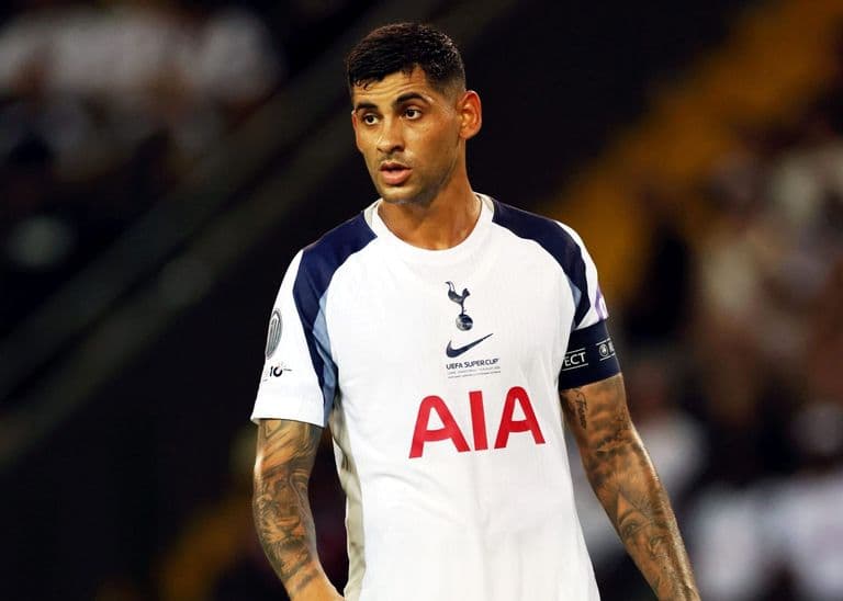 Tottenham captain Cristian Romero