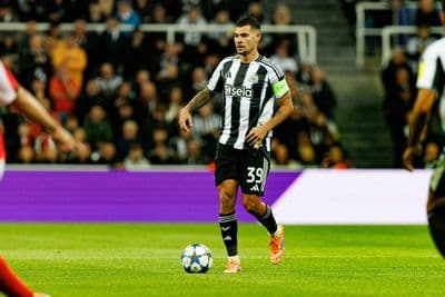 Newcastle midfielder Bruno Guimaraes