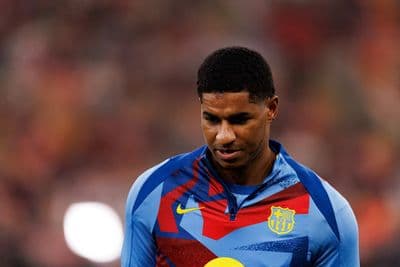 FC Barcelona striker Marcus Rashford