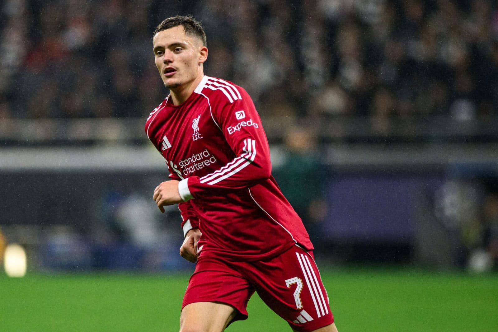 Florian Wirtz playing for Liverpool