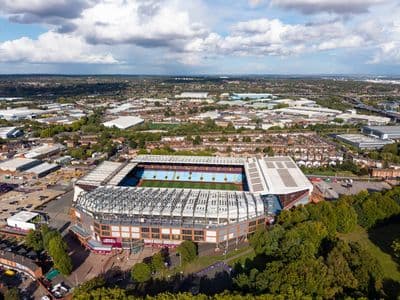 Aston Villa's Villa Park stadium where Morgan Rogers plies his trade