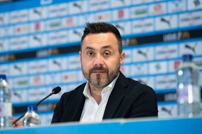 Italian football manager Roberto de Zerbi