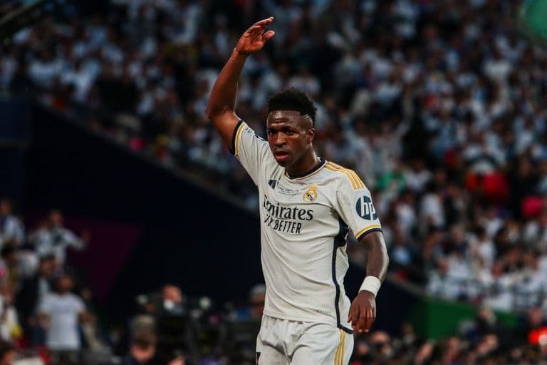 Vinicius Junior playing for Real Madrid