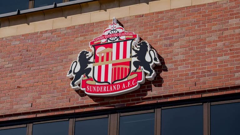 Sunderland logo on Stadium of Light