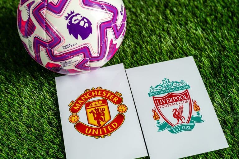 Manchester United and Liverpool logos Premier League
