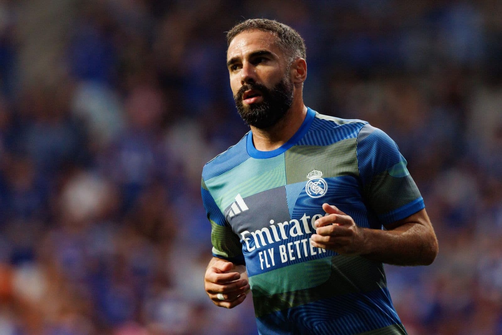 Dani Carvajal playing for Real Madrid