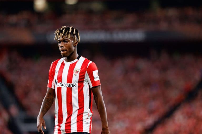Nico Williams playing for Athletic Club