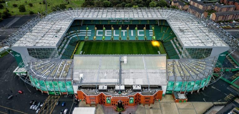 Aerial view of Celtic Park