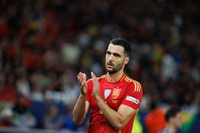 Mikel Merino playing for Spain national team