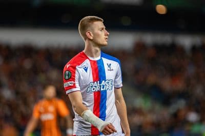 Adam Wharton playing for Crystal Palace