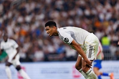 Jude Bellingham seen during Spanish Supercup Semifinal game between Club Atletico de Madrid and Real Madrid