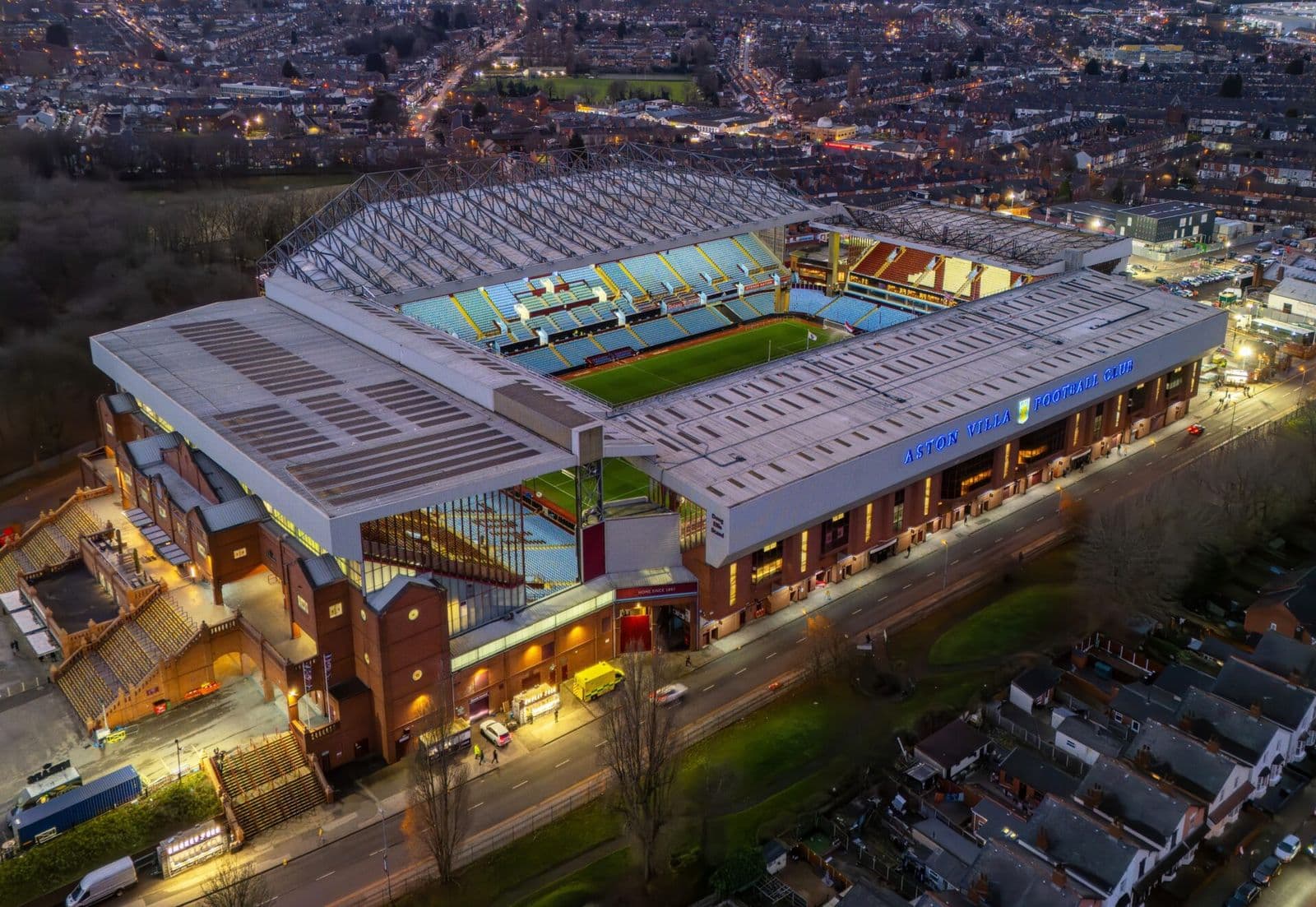 Aston Villa stadium Villa Park from above
