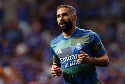 Dani Carvajal playing for Real Madrid