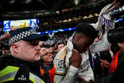 Aurelien Tchouameni playing for Real Madrid